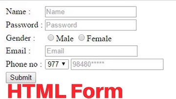How to Create Registration Form in HTML - Easy Step