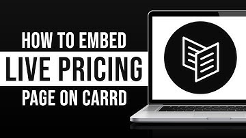 How to Embed a Live Pricing Page on Carrd (2024)