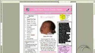 How to make Baby Newspaper Birth Announcements