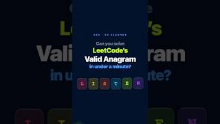 🔥 Valid Anagram | NeetCode 150 | HashMap Pattern Explained #algorithm #computerscience