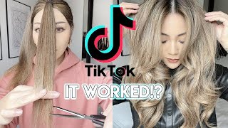 BUTTERFLY HAIRCUT?! DIY HAIR LAYERS AT HOME, VIRAL TIKTOK