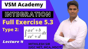 Full Exercise 5.3 of Integration | HSC Commerce | VSM Academy | Mithilesh sir