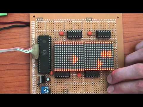 Space Game ATMEGA16 and Led Matrix