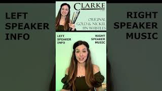 Three Clarke Tin Whistles - Original, Nickel &amp; Gold Plated Comparison