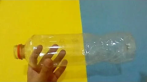 Como fazer um som de garrafa pet?