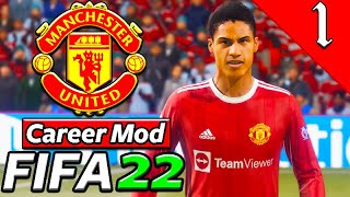 FIFA 21 MANCHESTER UNITED MOD!!!  FIFA 22 Modded Kits Manchester United Career Mode #1