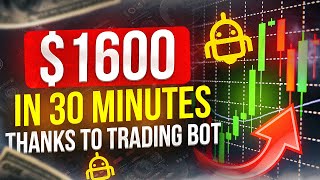 $1600 IN 30 MINUTES Live Trading with Binary options trading bot