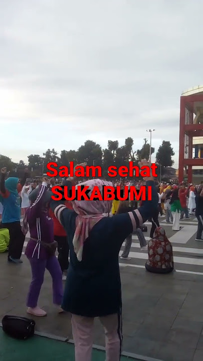 senam minggu pagi di 'lapdek' Sukabumi