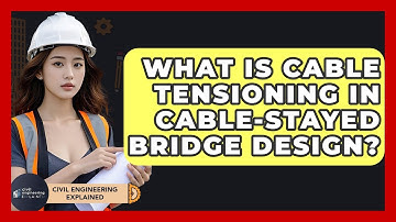 What Is Cable Tensioning In Cable-stayed Bridge Design? - Civil Engineering Explained