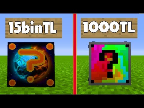 15000TL VS 1000TL  ŞANS BLOKLARI - Minecraft