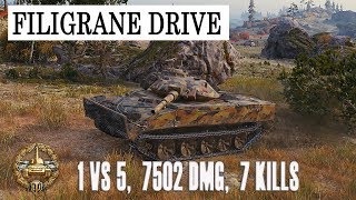 FILIGRANE DRIVE   ON XM551 Sheridan, 1 VS 5,  7502 DMG,  7 KILLS