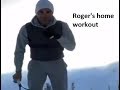 Watch:  Roger Federer gives a glimpse of his home workout