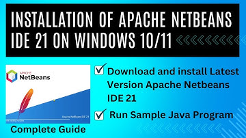 How to install latest version of Apache Netbeans IDE on windows 10/11 step by step complete guide
