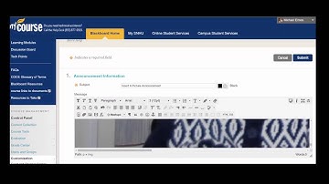 How To insert a Picture into Announcement