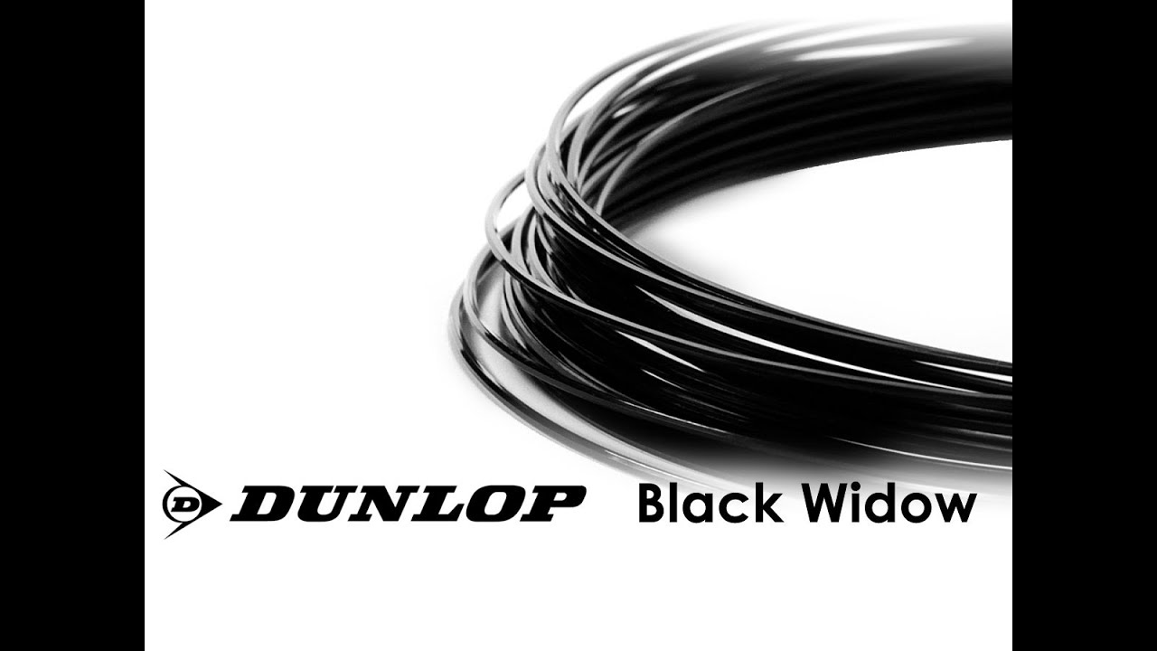 Details about   Dunlop Black Widow 17 G Tennis String Authorized Dealer w/ Warranty Black 