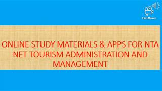 SIMPLE STUDY MATERIALS FOR NTA NET TOURISM( WEBSITES ,LINKS ,PDF AND APPS) screenshot 4