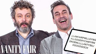 Jon Hamm and Michael Sheen Teach You St. Louis and Welsh Slang | Vanity Fair