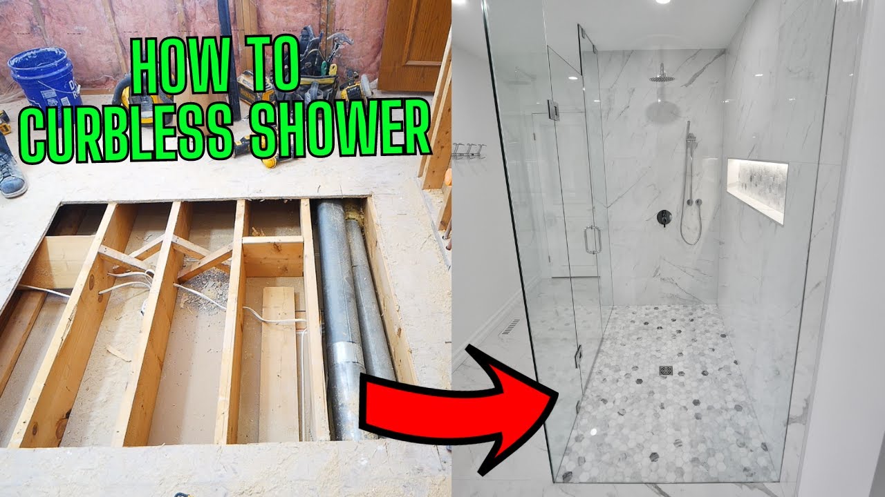 How to Build a Curbless Shower - Plank and Pillow