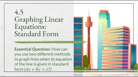 Math 8 4.5 Graphing Linear Equations in Standard Form