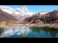 Monte Cervino. Lago Blu.  Valle d&#39;Aosta.