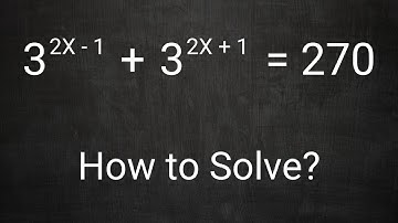 Nice Exponential Equation Problem
