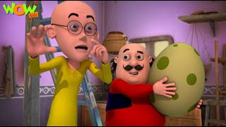 motu mile dinosaur eggs motu patlu hindi kahani cartoon motu patlu vs john spot