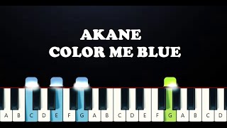 Color Me Blue - Akane (Piano Tutorial)