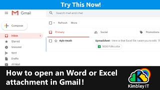 How to open an Word or Excel attachment in Gmail screenshot 4