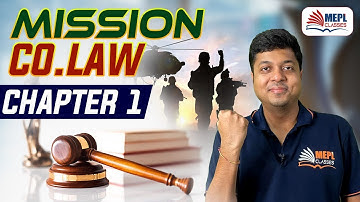 MISSION CO.LAW For CA/CMA Inter & CS Executive - Chapter 1 Revision | Mohit Agarwal