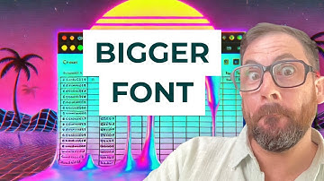 Bigger Font Size when Opened