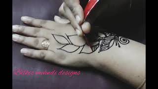 Eid special mehendi design backhand II Stylish easy mehendi design for back hand II