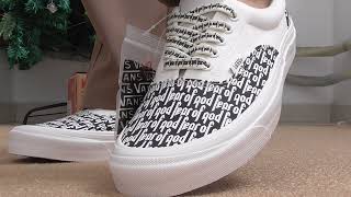 PK GOD Vans Era 95 DX Fear of God White Black On Foot Review