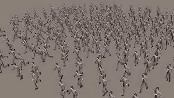 Softimage crowd Simulation Tests