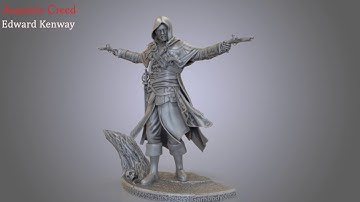 Edward Kenway 3D Model | Video by Gambody