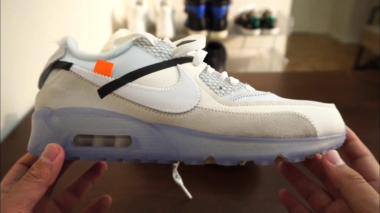 & ON-FEET - Off-White x Nike Max 90 - Are they the "TEN"? - YouTube