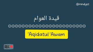 AQIDATUL AWAM ARAB - LATIN