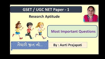 GSET //  UGC NET //  Research  Aptitude MCQs 2022