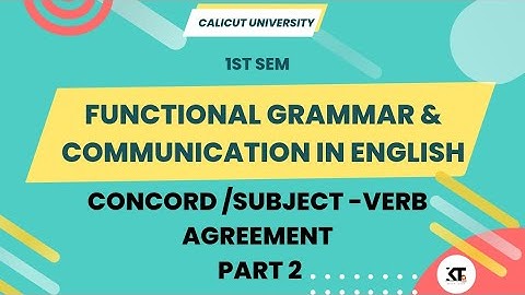 Calicut University 1st sem Functional Grammar and Communication Chapter 2 part 2