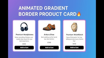 Created an Amazing Animated Border Product Card