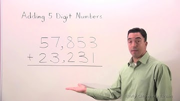 Adding 5 Digits Example 1 / My Growing Brain