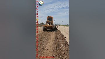 Amazing Machines👍Powerful Grader Machine Operatings Spreading & Surface leveling Sub Base#shorts