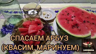 СПАСАЕМ АРБУЗ (КВАСИМ, МАРИНУЕМ)