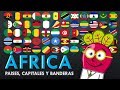 AFRICA 🌍 Paises Capitales Banderas del Mundo Geo Mapas