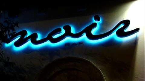 Night Club LED signage with colour change