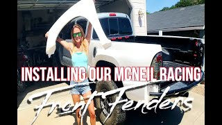 McNeil Racing Fiberglass Fenders Install Toyota Tacoma