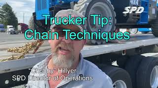 Trucker Tips- Flatbed Chain Techniques