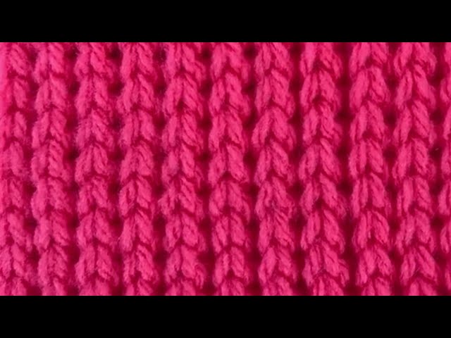 غرزة التريكو بالكروشيه بشكل جديد How to crochet : English stitch class=