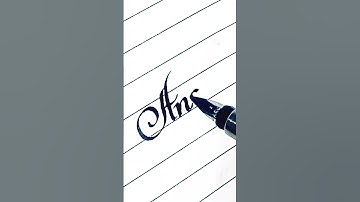 "Ansh" name calligraphy #shorts
