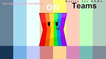 If The Object Merry Go Round Characters were on BFB Teams