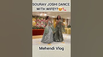 SOURAV KI MEHENDI ME WIFE KA FULL DANCE!!💃🏻🔥😅 | SouravJoshiVlogs | #shorts #youtubeshorts
